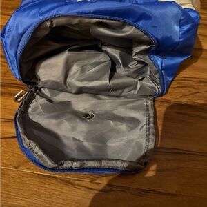 Blue small duffle bag